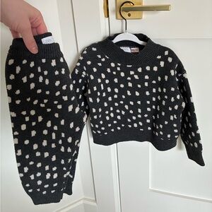 Zara Black and White Knit Set for Baby/Toddler (18-24 months)